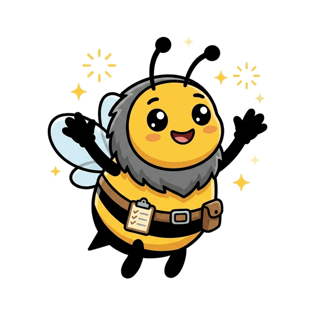 Choreo the bee, cheering